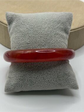 Vintage red Bakelite Bangle Bracelet